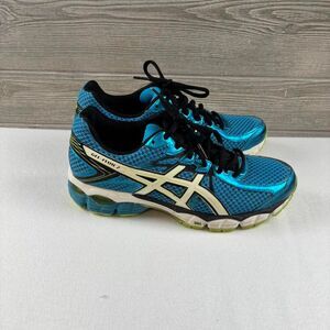 ASICS Gel-Flux 2 Men’s Running Shoes Size 8 Blue Neon Green
